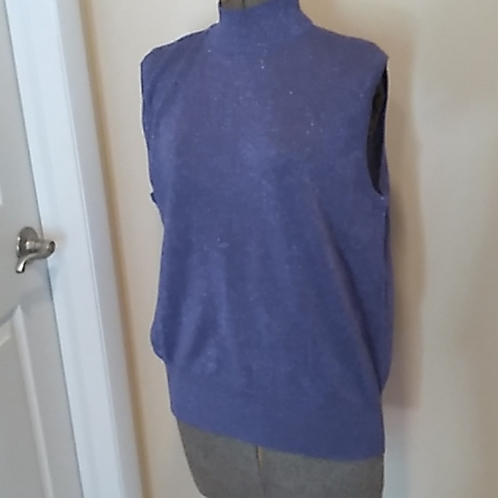 Patchington Purple Sparkley Sleeveless Top